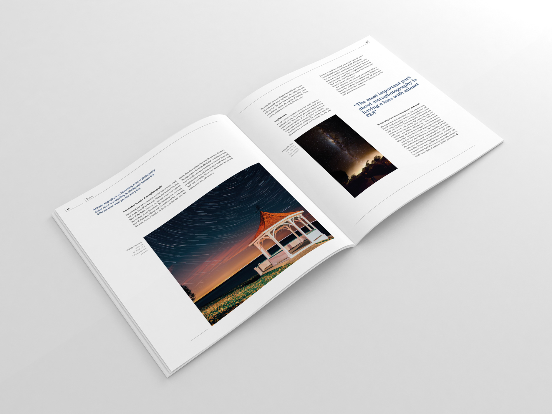 Digital Photographer spread about astrophotography and photographing the night sky