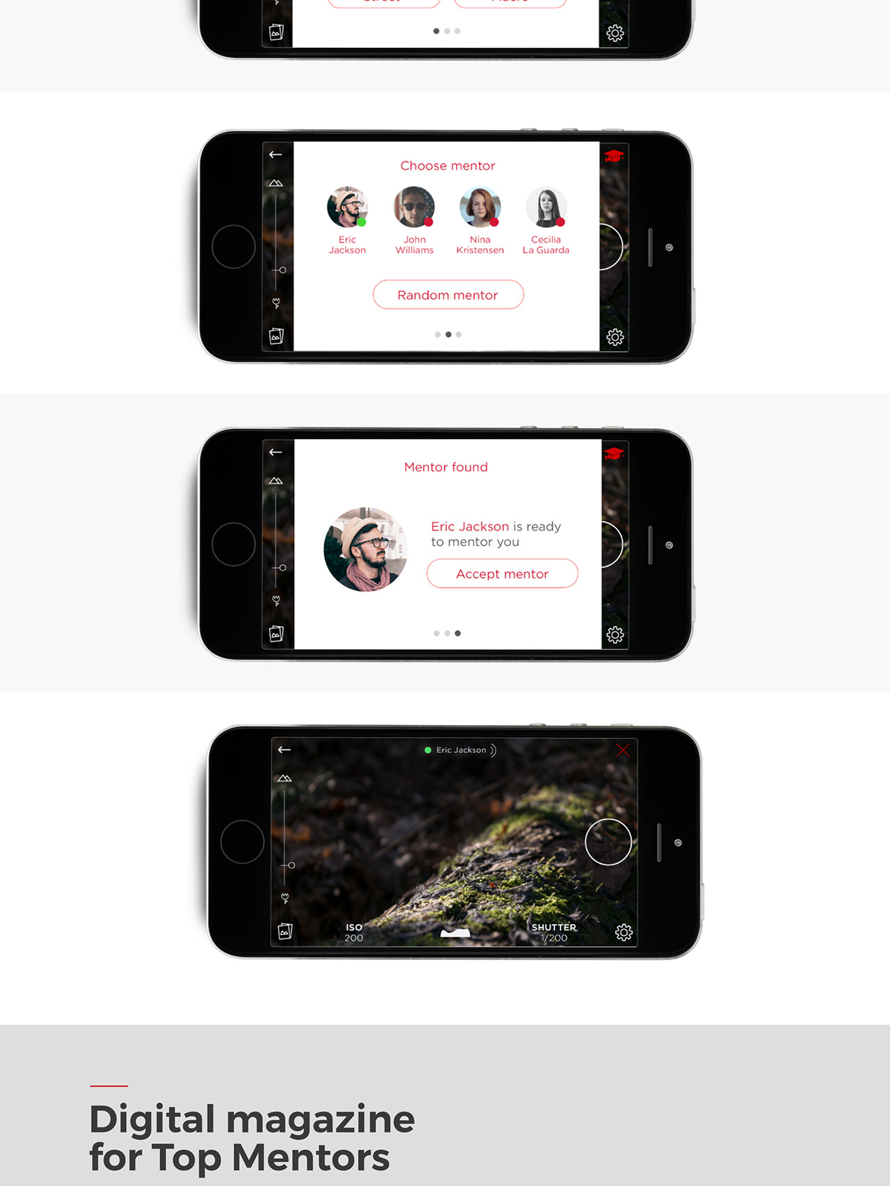 Canon Mentor mobile application concept